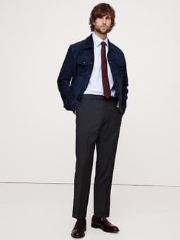 Banana Republic — Signature Italian Houndstooth Suit Pant