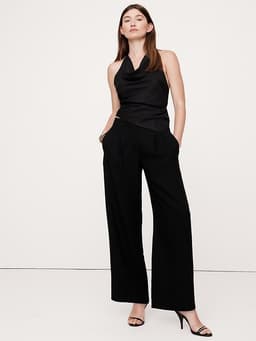 Banana Republic — The Soho Pleated Wide-Leg Pant in Drapey Twill
