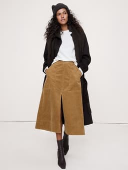 Banana Republic — Corduroy Midi Skirt