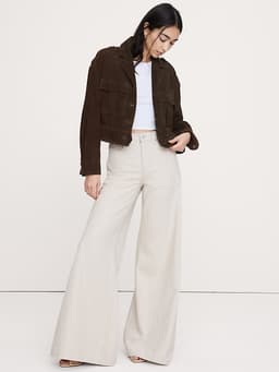 Banana Republic — Archive Reissue Suede Double Pocket Jacket