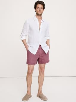 Banana Republic — 5" Linen Pull-On Short