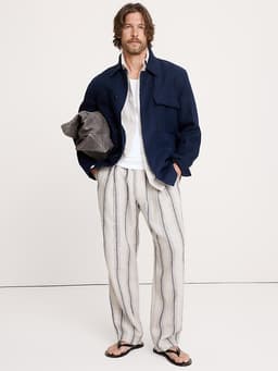 Banana Republic — Loose Linen Pull-on Beach Pant