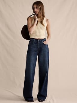 Banana Republic — Mid-Rise Baggy-Straight Lightweight Jean
