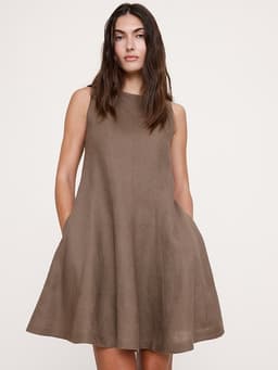 Banana Republic — Paneled Linen Mini Dress
