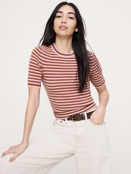 Banana Republic — Lightweight Cashmere Short-Sleeve Sweater