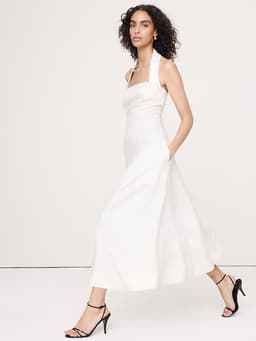 Banana Republic — Linen Halter Midi Dress