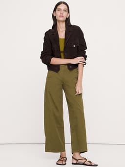Banana Republic — Mid-Rise Relaxed Painter Pull-On Pant