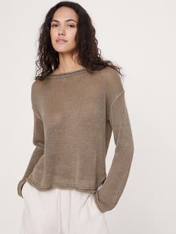 Banana Republic — Heirloom Linen Boatneck Sweater
