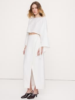 Banana Republic — Linen Wrap Maxi Skirt