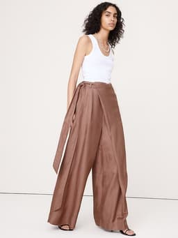 Banana Republic — Viscose-Linen Palazzo Pant