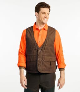 L.L.Bean — Men's Double L Waxed-Cotton Upland Vest