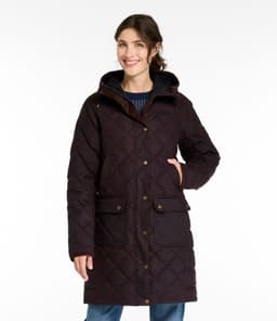 L.L.Bean — Women's Upcountry Waxed Down Hooded Coat