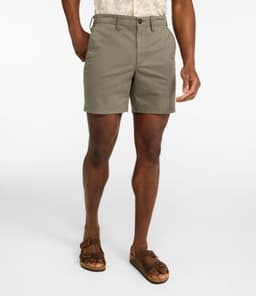 L.L.Bean — Men's Sunwashed Khaki Shorts, 7"