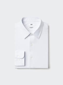 Uniqlo — Super Non-Iron Jersey Slim Shirt | Regular Collar | Striped