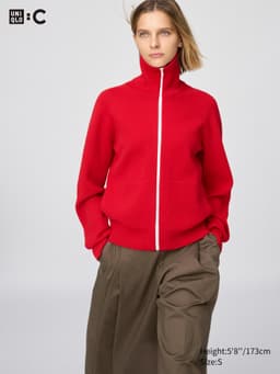 Uniqlo — Washable Milano Ribbed Full-Zip Cardigan