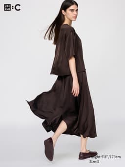 Uniqlo — Satin Long Skirt