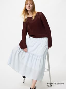 Uniqlo — Tiered Maxi Skirt | Stripe