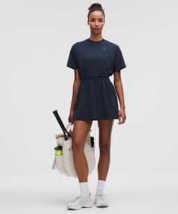 Lululemon — Smocked-Waist T-Shirt Dress