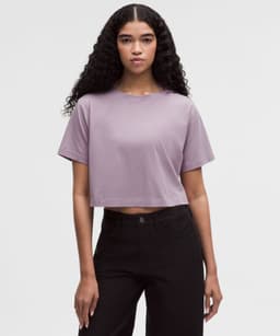 Lululemon — All Yours Organic Cotton Cropped T-Shirt