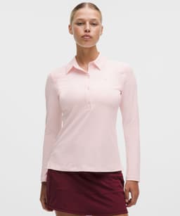 Lululemon — Quick-Dry Long-Sleeve Polo Shirt Straight Hem