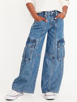 Old Navy — High-Waisted Super Baggy Wide-Leg Cargo Jeans for Girls