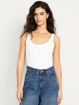 Old Navy — First-Layer Ribbed Scoop-Neck Tank Top
