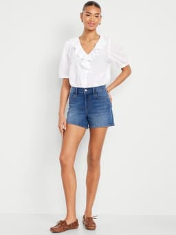 Old Navy — High-Waisted Wow Jean Shorts -- 4-inch inseam