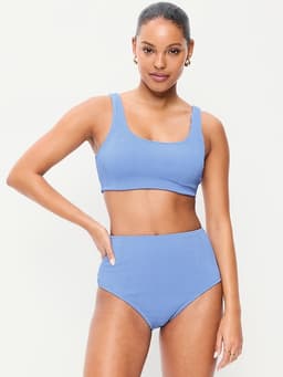 Old Navy — Ribbed Scoop-Neck Swim Top