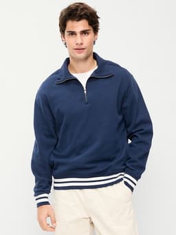 Old Navy — Collared Nautical Fleece Pullover