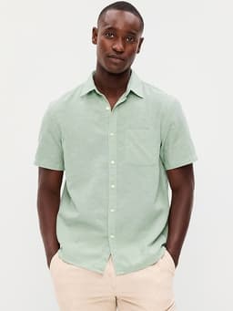 Old Navy — Classic Fit Everyday Linen-Blend Shirt
