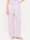 High-Waisted Poplin Pajama Pant