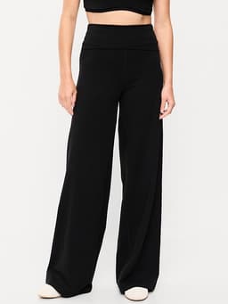 Old Navy — High-Waisted PowerChill Fold-Over Wide-Leg Pants