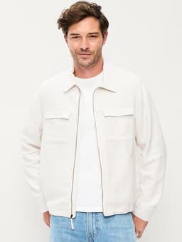 Old Navy — Lightweight Linen-Blend Utility Jacket