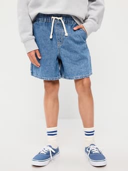 Old Navy — Above Knee Super Baggy Pull-On Jean Shorts for Boys