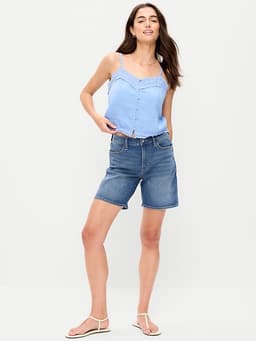 Old Navy — High-Waisted Wow Jean Shorts -- 7-inch inseam