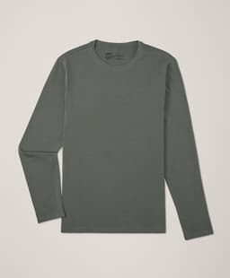 Pact — Luxe Essential Slim Long Sleeve Tee - Castor Green