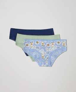 Pact — Lace Cheeky Hipster 3-Pack - Sea Shells