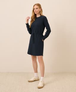 Pact — CloudKnit Sweatshirt Dress - Midnight Blue