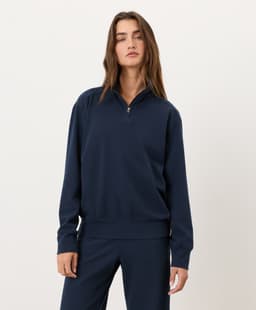 Pact — CloudKnit Quarter Zip - Navy
