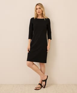 Pact — Softspun Boat Neck Dress - Black