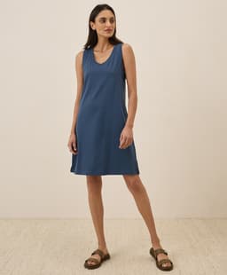 Pact — Softspun A-Line Tank Dress - French Navy