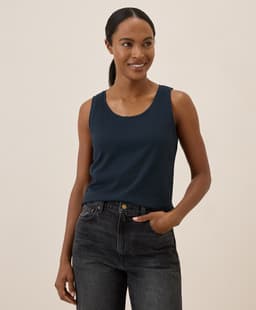 Pact — Luxe Stretch Jersey Tank - Midnight Blue