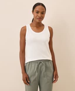 Pact — Luxe Stretch Jersey Tank - White