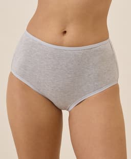 Pact — Everyday High Rise Brief - Light Heather Grey