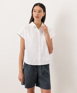 Pact — All Day Poplin Easy Shirt - White