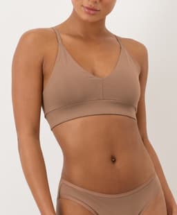 Pact — Everyday Classic T-Shirt Bra - Driftwood Brown