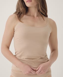 Pact — Everyday Shelf Bra Long Camisole - Champagne