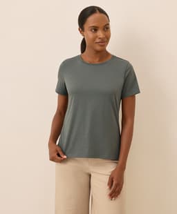 Pact — Softspun Crew Neck Tee - Castor Green