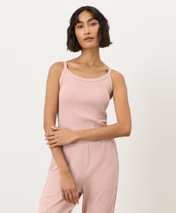 Pact — Dream Rib Cami - Blush Pink