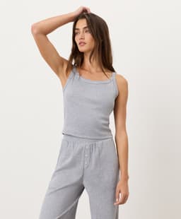 Pact — Dream Rib Cami - Heather Grey